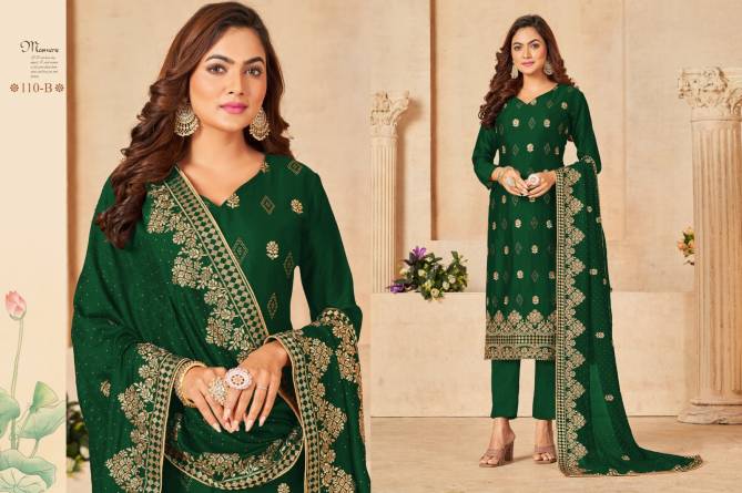 Blooming Vichitra with Embroidery Work WITH servosaki diamond Work Heavy Salwar suit Collections